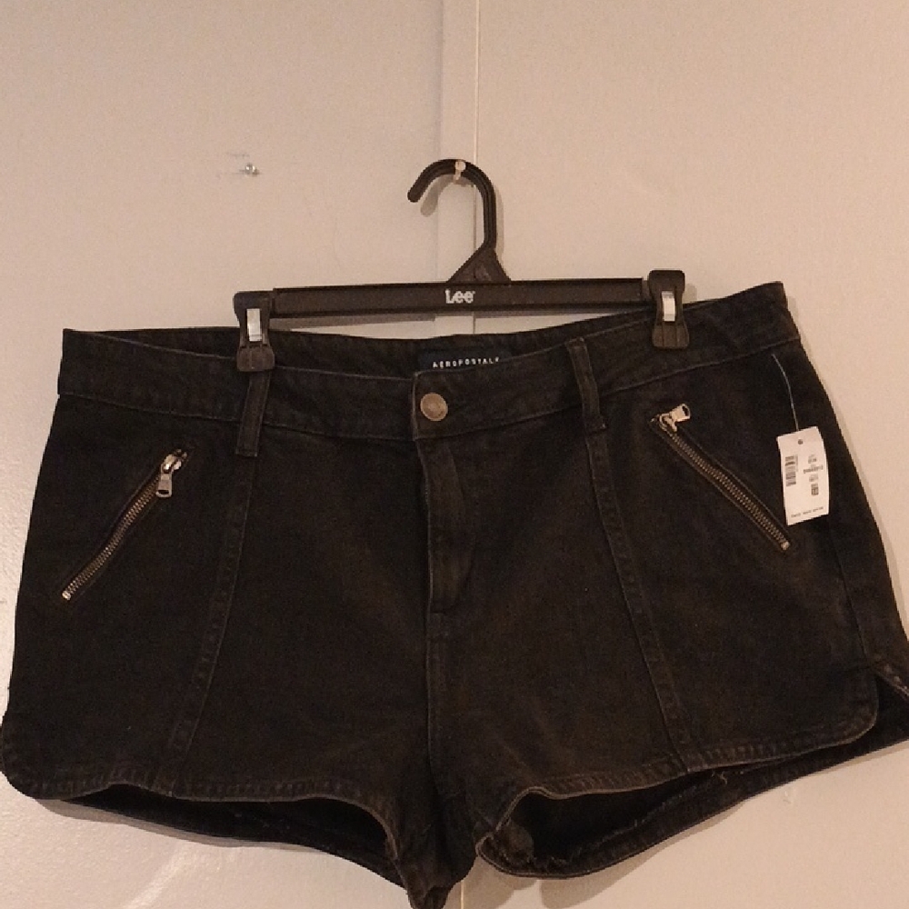 Aeropostale Women's Black Jean Shorts